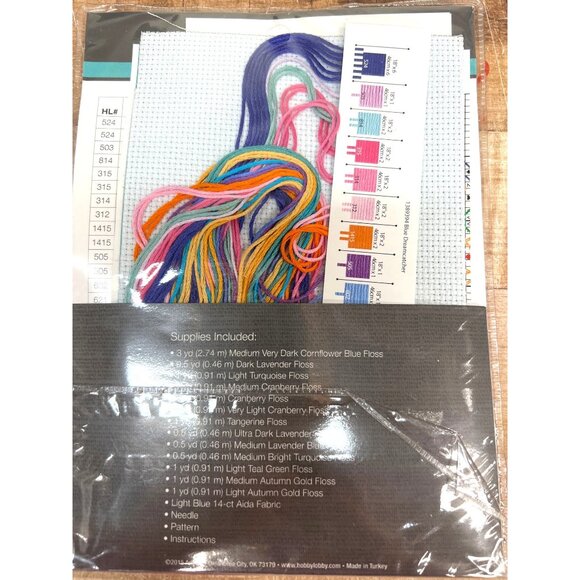 Artiste Mini Counted Cross-Stitch Kit Blue Dreamcatcher DIY Craft Kit - Picture 3 of 3